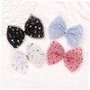 Minkissy 6pcs Dot Bow Hairpins Fashion Hair Accessories for Women