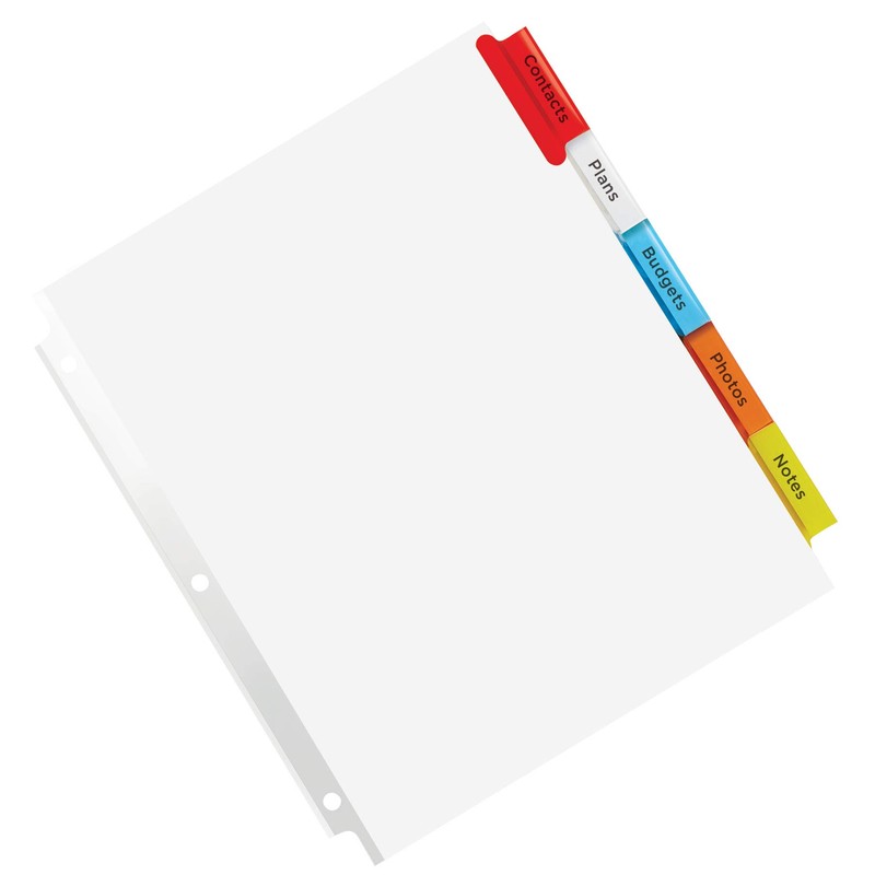 Avery Big Tab Insertable Extra Wide Dividers for 3 Ring