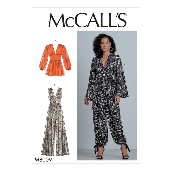 McCall Pattern Company McCall's Women's Jumpsuit and Romper Sewing Patterns, Sizes 14-22