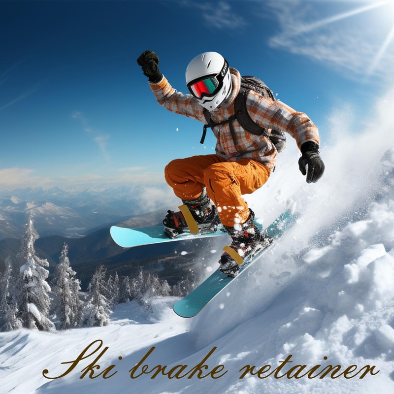 RmKbe 20pcs Ski Brake Retainers Snowboard Binding Rubber Bands Winter
