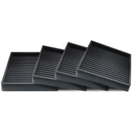 3 x 3 inch Square Furniture Anti-Slip pad for Wooden Floor Shock-Absorbing Feet, Round Table Legs, Refrigerator, Bed, Washer, Dryer Anti-Slip Floor Protector Shock-Absorbing Mats (4 Pack)