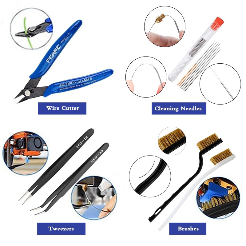 Lankki 23Pcs 3D Printer Tool Kit, 3D Printer Accessories Removal