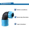 2 x Garden Hose Quick Coupling Angle Adapter, 90 Degree
