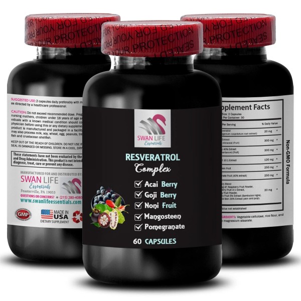 SWAN LIFE ESSENTIALS Grape Skin - RESVERATROL - Vitality booster