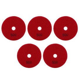5Pcs 4in Diamond Wet Polishing Pads Soft Grinding Disc Kit for Marble Granite Ceramics500 Grits