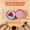 Luslife Makeup Brush Cleaner Soap, with Silicone Pad, 3.53oz(100g), 2-in-1