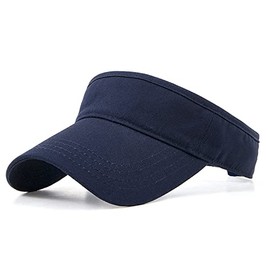 FREEBIRD99 Sun Visor Cap Adjustable Unisex Summer Hats for Sports (Dark Blue)