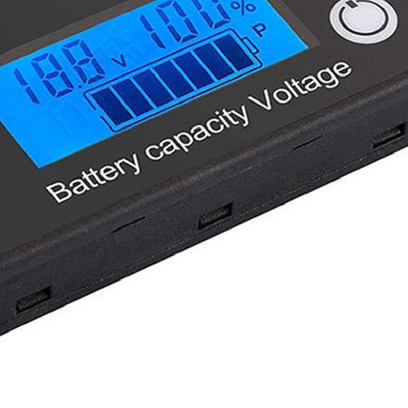 LCD Multifunction Monitor Display Digital Battery Capacity Voltage Meter Blue