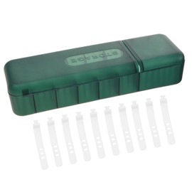 KONTONTY 1 Set Cord Organizer Box with Compartments of Cable Management Storage Bin for Neat Desktop Includes Cable Ties Durable Design with Lid for Electronics and Home Office Use