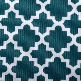 DII Cubo reticulado de poliéster, Lattice Teal, 13" Large Cube, 1, 1