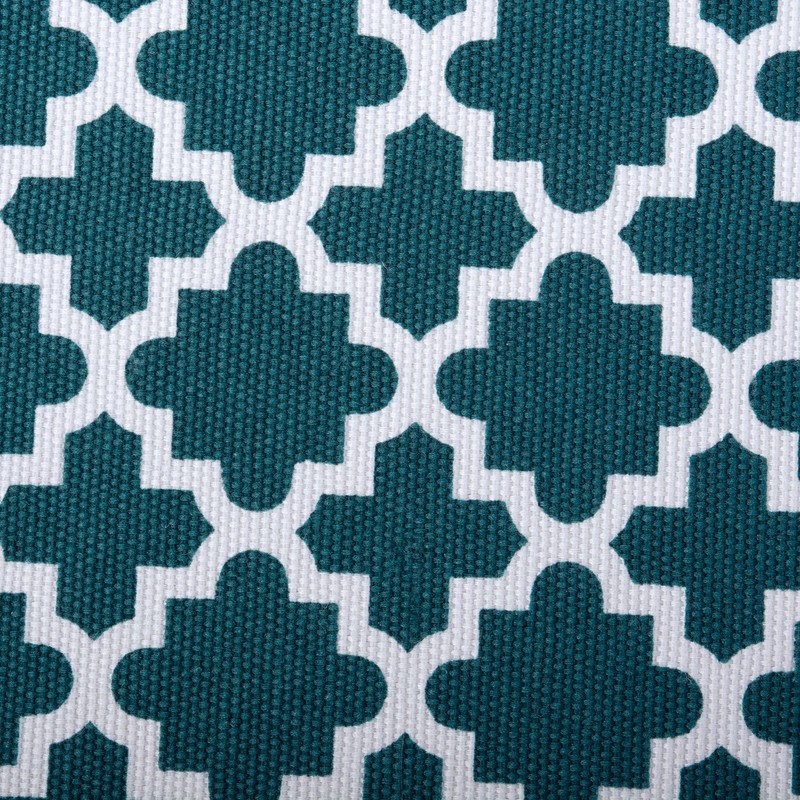 DII Cubo reticulado de poliéster, Lattice Teal, 13" Large Cube,