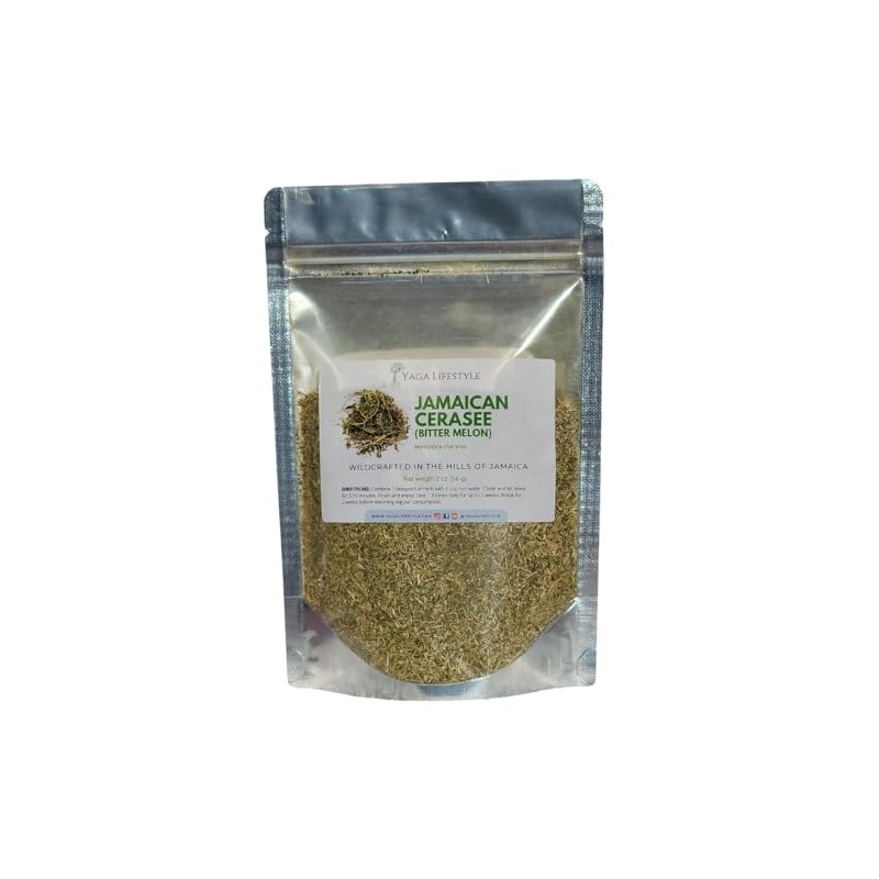 Cerasee Tea, Organic Bitter Melon, Momordica charantia, Wildharvested in Jamaica