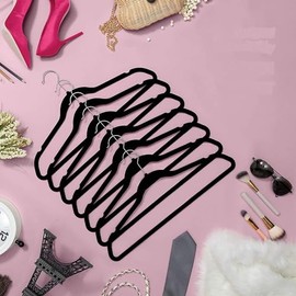 Set de 50 Ganchos para Ropa, Perchas de Terciopelo, Perchas de Ropa, Gancho 360 Grados, Ganchos para Camisas, Sacos, Chamarras, Pantalones