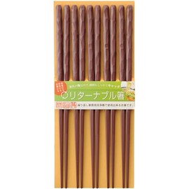 Kawai 027869 PET Ran Carved Return Chopsticks Enge 5P