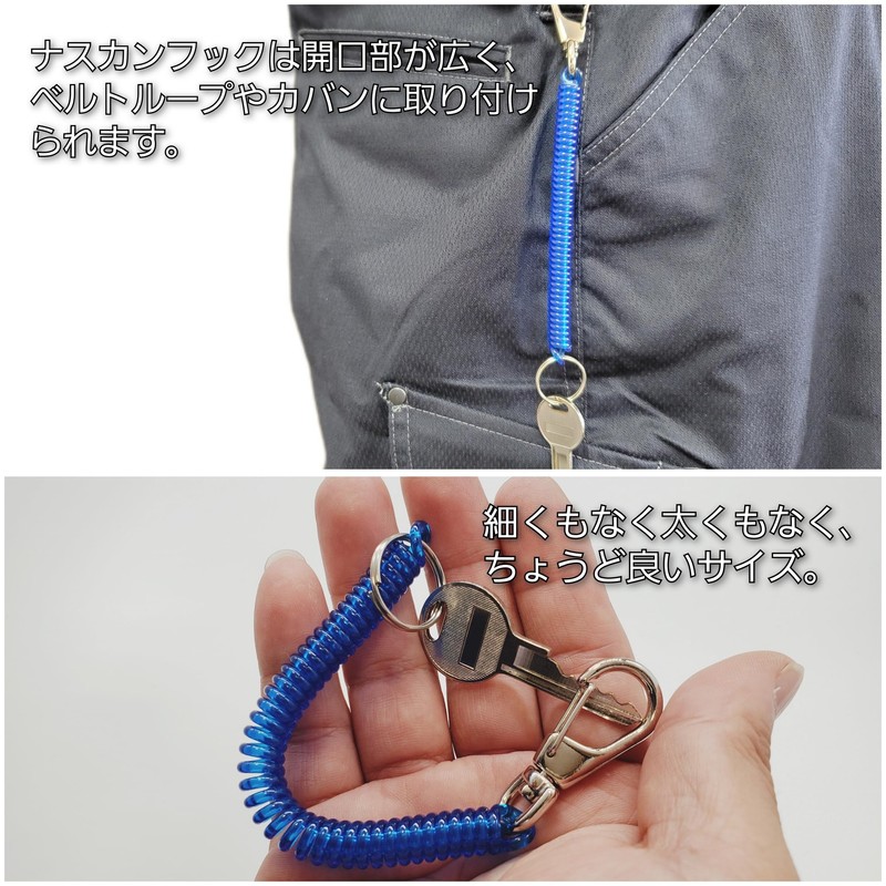 BeyonMind Expandable Strap, Stainless Steel Ring, blue (clear blue)