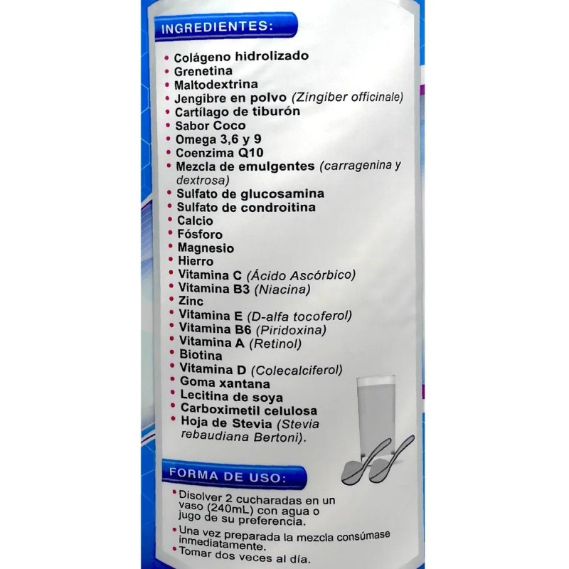 Flx - Act Con Glucosamina Sabor Coco 1.1 Kg Supra