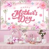 AIBIIN Happy Mother's Day Banner Pink Mothers Day Backdrop for