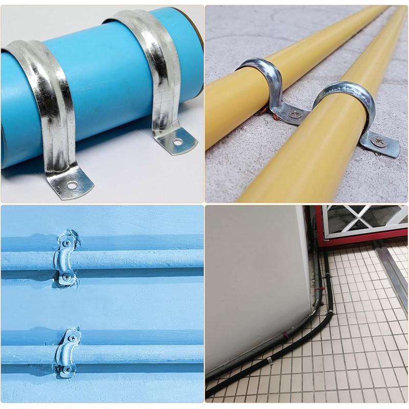 TOP-VIGOR 10Pcs Pipe Support Pipe Bracket Clamp for OD 51mm