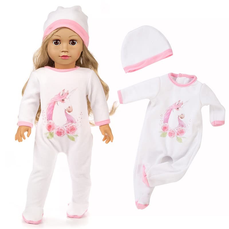 ZQDOLL 19 pcs American Doll Clothes Gift for 18 inch