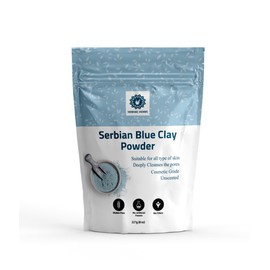 Serbian Blue Clay Powder 227 g for Facial Masks, Creams, Skin Tightening, Body Wraps,Scrubs, and Soap Making.