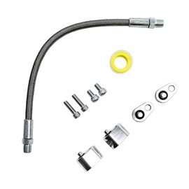 LS Throttle Body Bypass Hose Kit LS Coolant Steam Port Crossover Hose Steel Braided Tube Kits with Tape | Fit for GM LS Series Engines LSX, LS1, LM7, LR4, LQ4, LS6, L59, LQ9, LM4