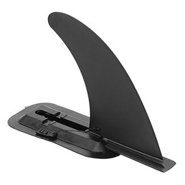 Detachable Board Fin, PVC Single Center Fin with Fin Dock for SUP Surfboard Long Board Assault Boat