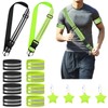 HoaaiGo Reflector Belt, Reflective Safety Belt, Reflector Strap, 2 Reflective