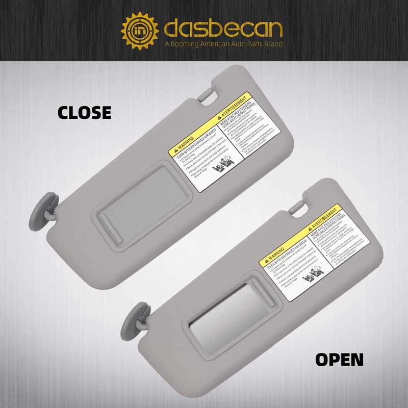 Dasbecan Left Driver Side Sun Visor Compatible with Toyota RAV4