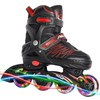ITurnGlow Adjustable Inline Skates for Kids and Adults, Roller Skates