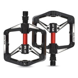 Lunaanda Bicycle Pedals Non-Slip Bicycle Pedals MTB Road Bike Pedals with Reflectors 9/16 Inch 3 Sealed Bearings for Mountain Bike/Trekking/Road Bike