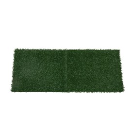 Gecheer 2PCS Realistic Artificial Grass Rug for Pet Potty Training, Synthetic Dog Pee Grass Turf Patch Carpet Pad for Indoor Outdoor