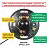 ElekTek Premium Matt Black Bathroom Light Pull Cord Switch Kit