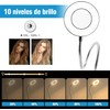 ALIMOTA Lupa con Luz LED 5X, Pinza y Brazo Ajustable