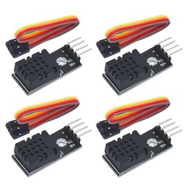 DHT20 Integrated Digital Temperature and Humidity Sensor, with Upgrade I2C Output, Interface 2.5V-5.5V, Used on Meteorological Stations, Thermostats, etc. Pack of 4