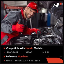 A-Premium Set of 4 Fuel Injectors Compatible with Honda S2000 2006 2007 2008 2009 2.2L, Replace# 16450PZX003