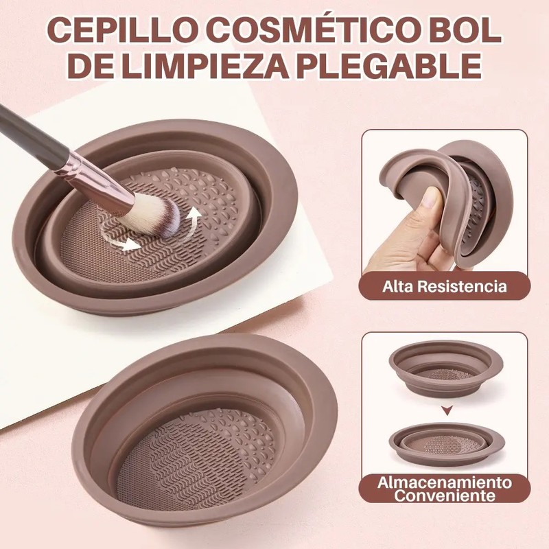 Brochas Maquillaje Profesional Herramientas Cosméticas 56pzs Color Marrón