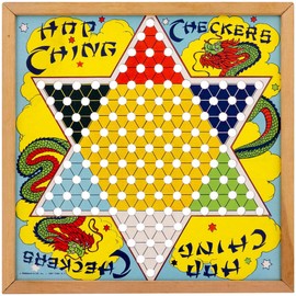 Hop Ching Chinese Checkers Board Game Decal 24 x 24 Game Room