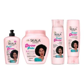 Shampoo Para Cabello Crespo Divino Vegano Sin Sal Skala 325ml                                                                                         