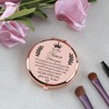 Cawnefil Niece Gifts from Auntie Rose Gold Compact Mirror Niece