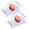 2 Pack Luncheon Meat Slicer, Egg Slicers,Strawberry Slicer,Stainless Steel Wire,