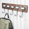 Spectrum Vintage Living 5 Hook Coat Rack Wall Mount with