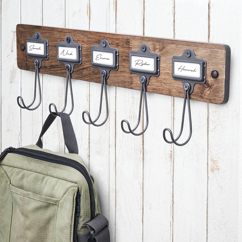 Spectrum Vintage Living 5 Hook Coat Rack Wall Mount with