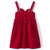 Gymboree,and Toddler Embroidered Sleeveless Skirtall Jumpers,Ruby Valentine,8