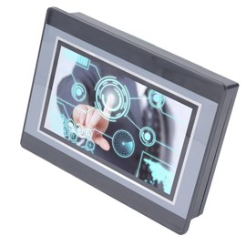 Controllore logico programmabile PLC con display LCD TFT da 7 pollici, monitor touchscreen HMI, scheda di controllo PLC, 800x480px, DC24V, 5A, uscita relè 12in 8out