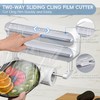 Wall Roll Holder, Aluminium Foil Dispenser and Freshness, 3-in-1 Magnetic