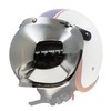 Hot Rides Universal Motorcycle Helmet Lens Visor Wind Shield (Bubble/Chrome)