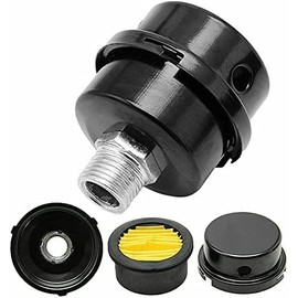 QTJ HL018200AV Air Compressor Silencer Filter Metal 20mm Thread (1/2"PT 20mm) Fits Campbell Hausfeld Husky Sears Air Compressor