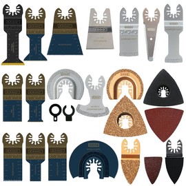 XXGO 120 Pcs Oscillating Multitool Blades Accessories Kits Compatible with Bosch, Chicago, Craftsman, Dewalt, Harbor Freight,Milwaukee, Porter Cable, Ridgid, Ryobi, Rockwell XG1201U