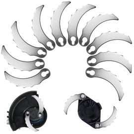ACTOYS 10 Grass Trimmer Blades Metal, Replacement Blade Grass Trimmer, Grass Trimmer Replacement Blade, Blade for Grass Trimmer, Edge Cutter Lawn (Arch, 10)