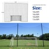 Wiseek Soccer Backstop Net, 15x30ft High Impact Soccer Barrier Net,
